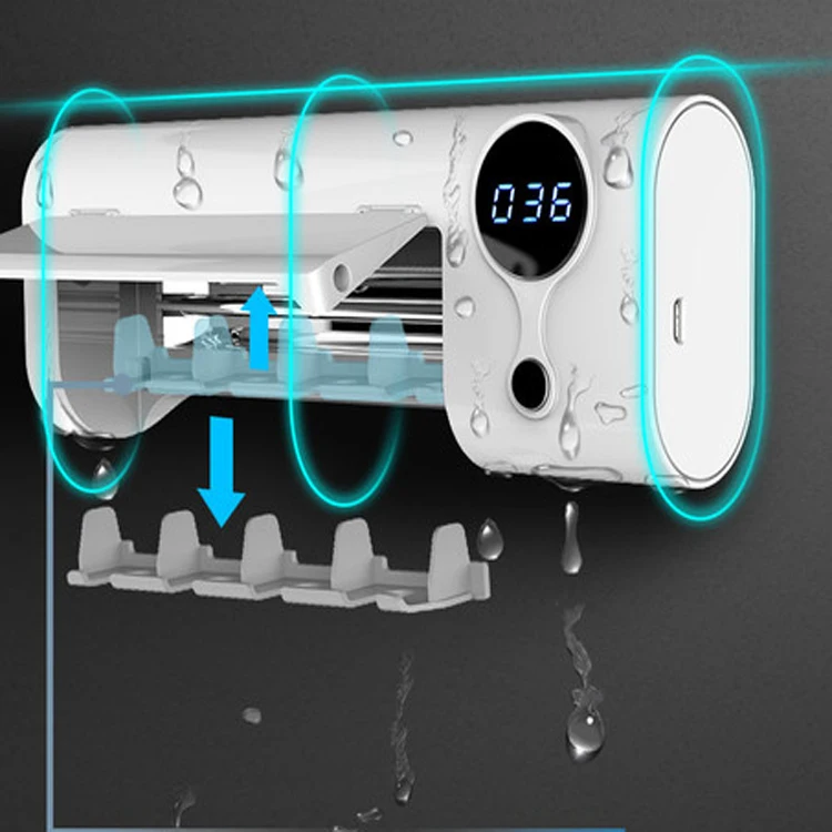 2 IN 1Portable Smart Auto 99.9% Usb Toothbrush Sanitizer Holder electric toothbrush sterilizer
