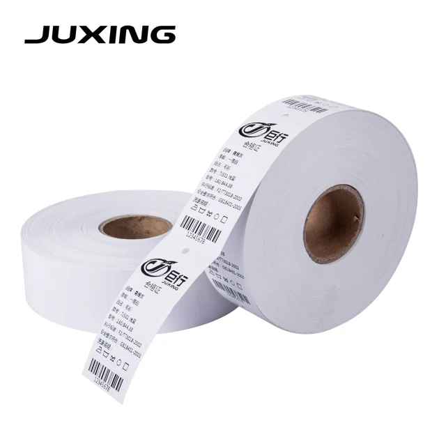 Juxing 40*70*500pcs Coated Paper Shoes Jeans Garment Bags Elastic Cord String Swing Clothing Price Hang tags