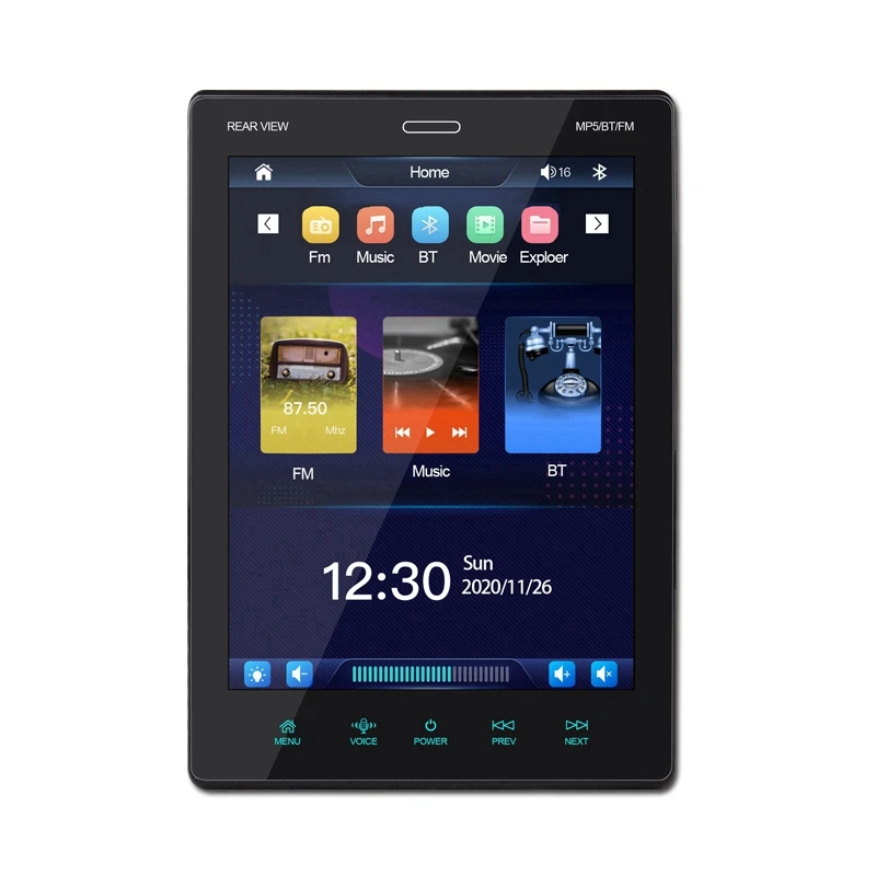 9.5 inch Android car mp5 player 1din manual car dvd player with camera and gps