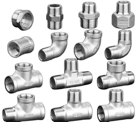 Соединение водопроводной трубы из нержавеющей стали 304, трехходовой Внутренний провод и Внутренний провод прямые к проволочным локтю через 4 точки