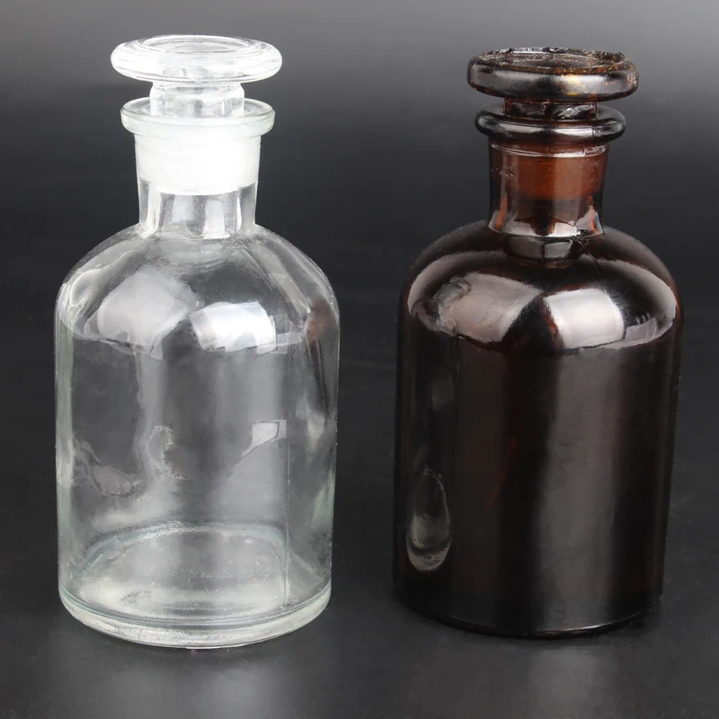 Manufacturer Sealed Glass Transparent Brown Reagent Bottle student Teaching