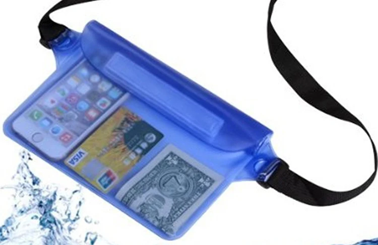 Hot Sale Universal PVC Waterproof Pouch Big Capacity Waterproof Bag with Adjustable Strap for Swimming Diving Boating Fishing