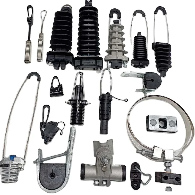 Подвесные зажимы новый дизайн функциональный прочный FTTH оптический кабель зажим подвески