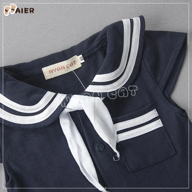 
Baby Girls Sailor Costume Infant Halloween Navy Fancy Dress Toddler Mariner Nautical Uniform Cosplay Outfit 