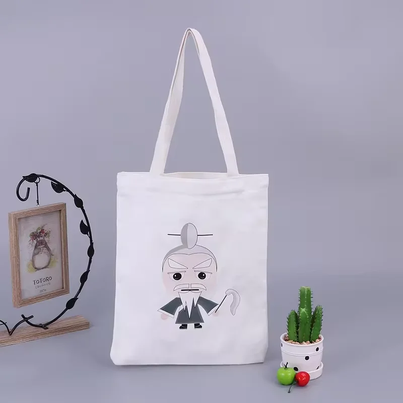 Makeup Shopping Duffle Bag Small Waxed Canvas Tote Bag Cotton Canvas Custom Canvas Bag With Custom Printed Logo