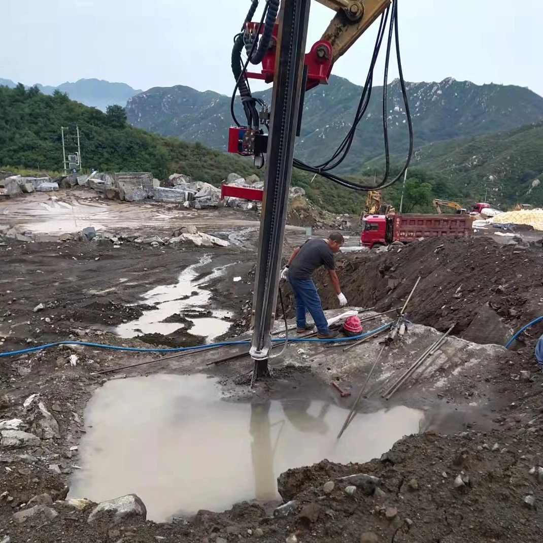 Extremely economical mine drilling rig combining with excavator,drill rig for slop bolting project,DTH drilling rig