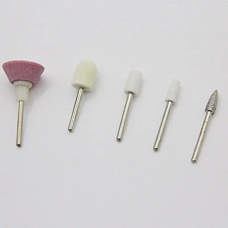 Five piece set of nail polish heads, diamond nail polish head combination polish the uneven surface and various corners