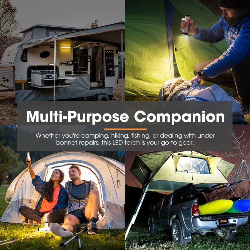 SAN HIMA Multifunctional Rechargeable LED Torch Flashlight Mosquito Repellent Lamp Camping Emergency light With Magnetic Base