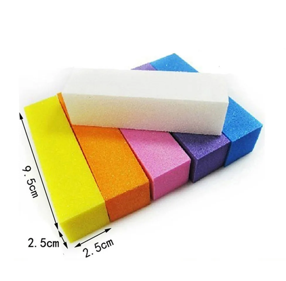 Профессиональные пилочки для ногтей, пилочка для ногтей, шлифовальный блок, 4 стороны, пилочка для ногтей карамельных цветов, буферный блок