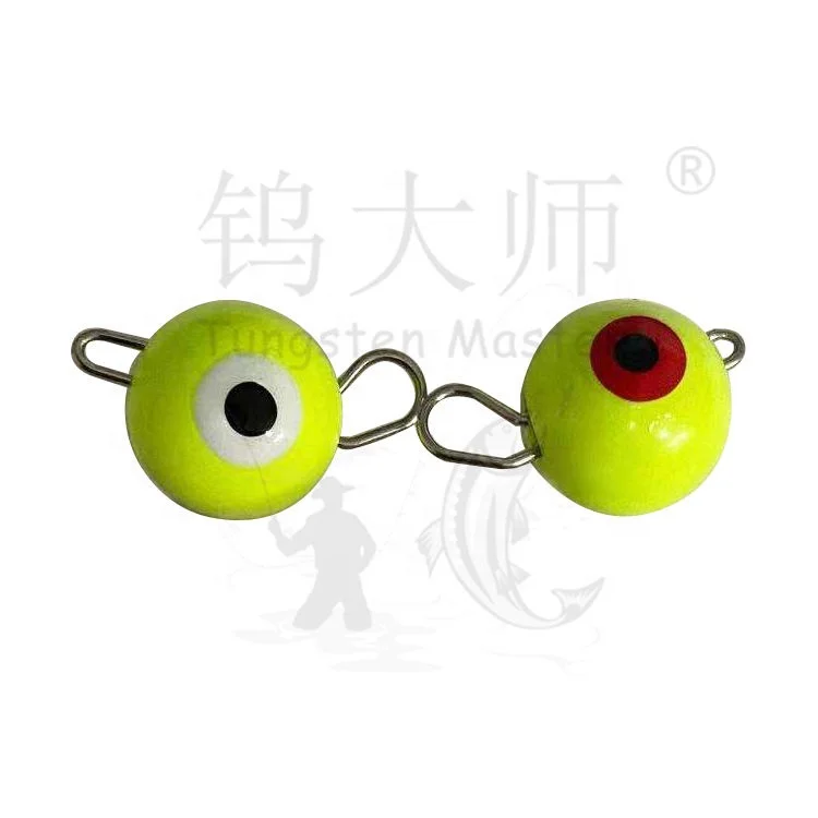 20years Fishing Accessories Factory Direct Supplies Wholesale Tungsten Fluorescent Coating Cheburashka Fishing Weights