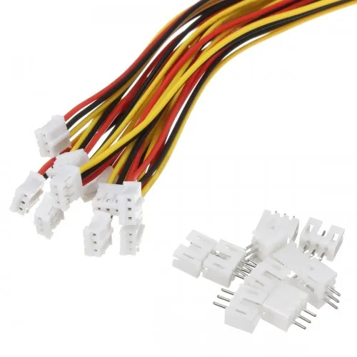 Mini Micro JST 2.0 PH 3Pin Connector Plug With 30cm Wires Cables