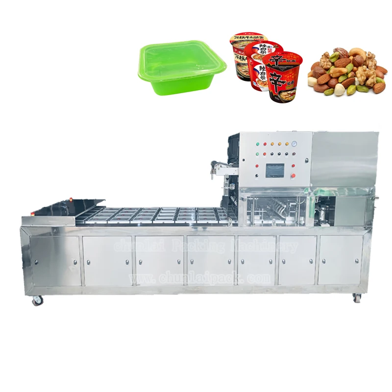 Автоматическая Машина Для Запечатывания лотков закусок/печенья/семян/сахара/упаковки сухих фруктов машина для замороженной пищи/обжарки