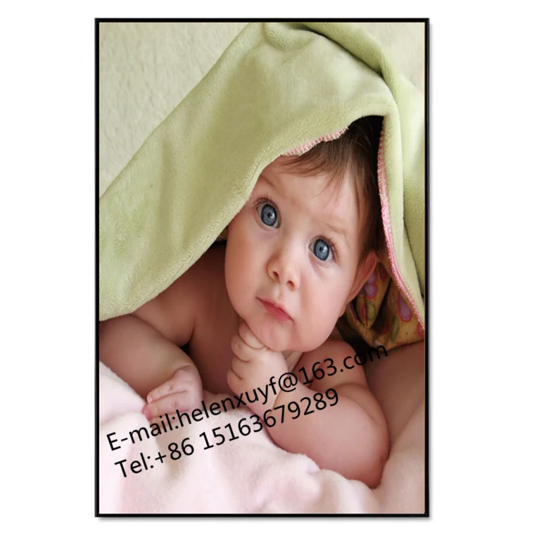 Large Size wall hanging photo frame 24x36 PVC picture frame poster frame with baby print