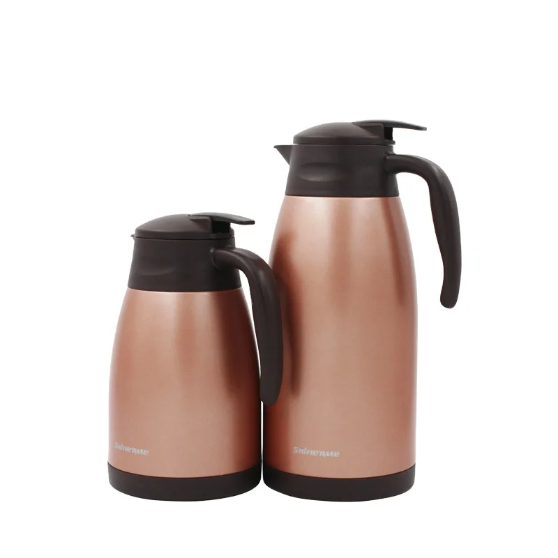 Manufacturing Custom Logo 18/8 Stainless Steel Triple Wall Insulated Vacuum Kettle For Family Coffe Pot