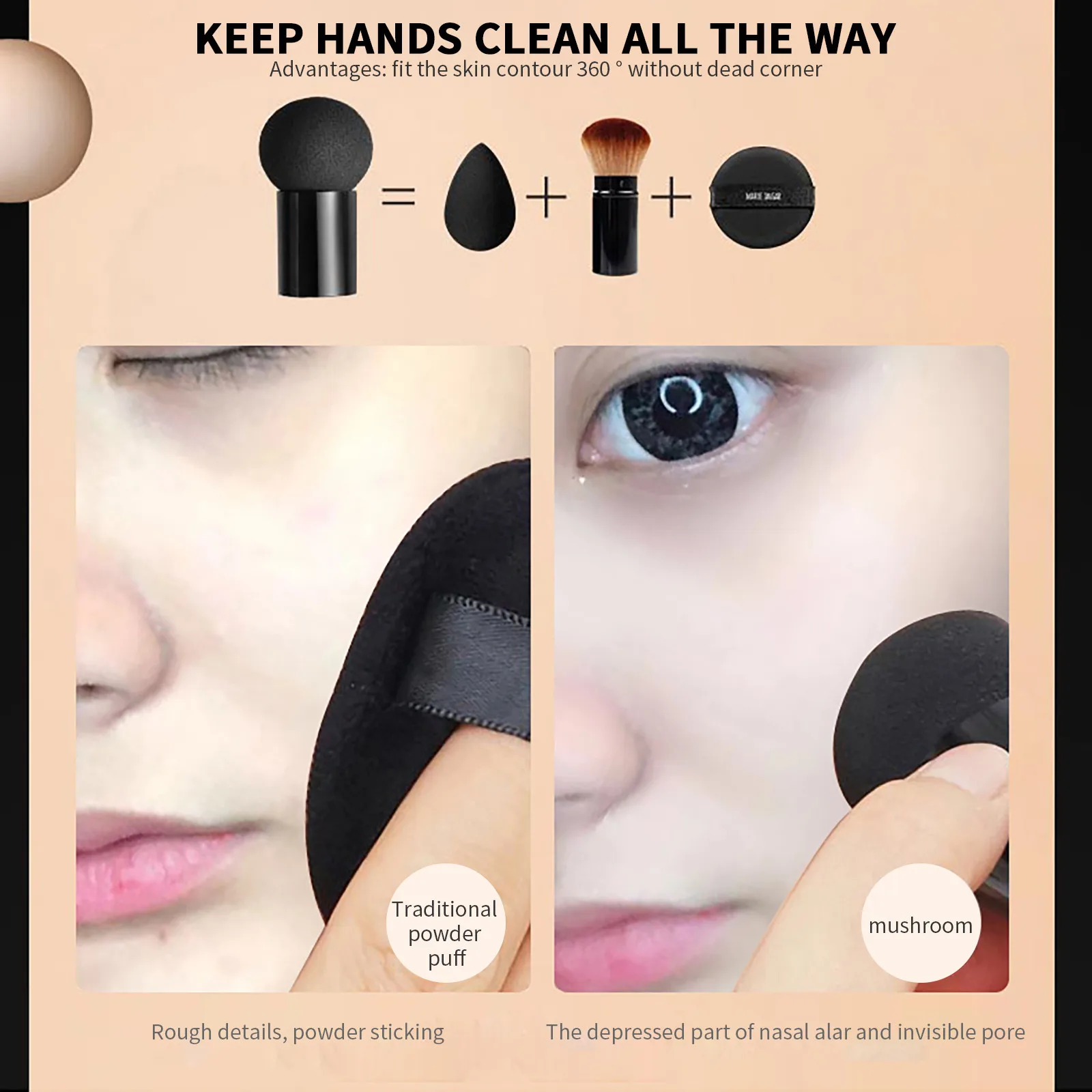 Oil Control Long-Lasting Moisturizing Hydrating Concealer Foundation Base Maquiajem Cosmetics Mushroom BB CC Cushion