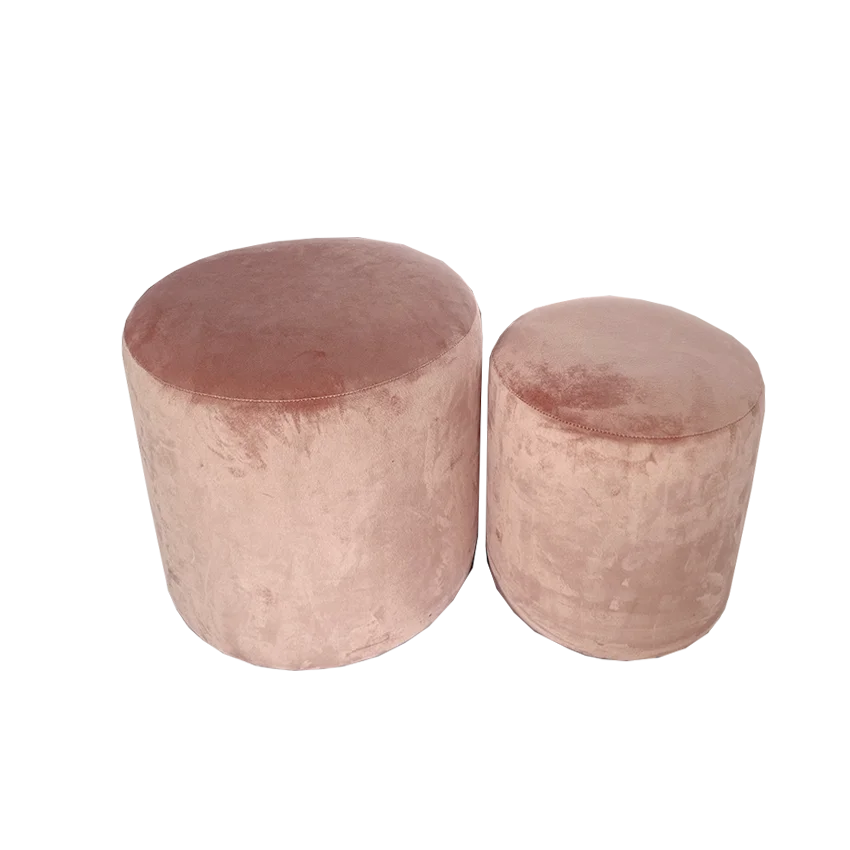 Nordic Simple Small Cute Ottoman Wood Round Stools Shoes Changing Stool