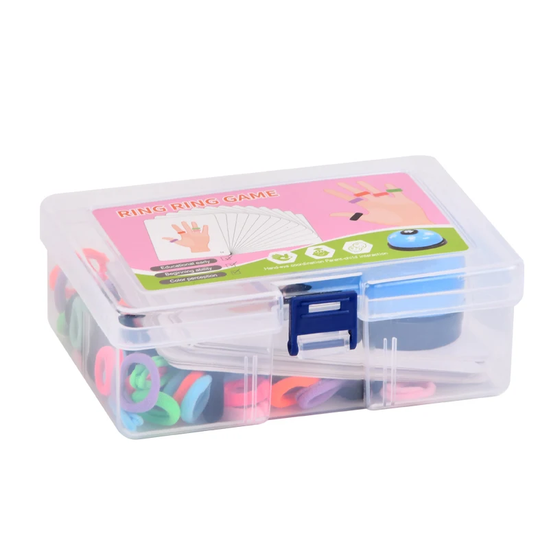 Ring Ferrule Game Colorful Elastic Rope Interactive Game Toys Montessori Educational Toys For Kids