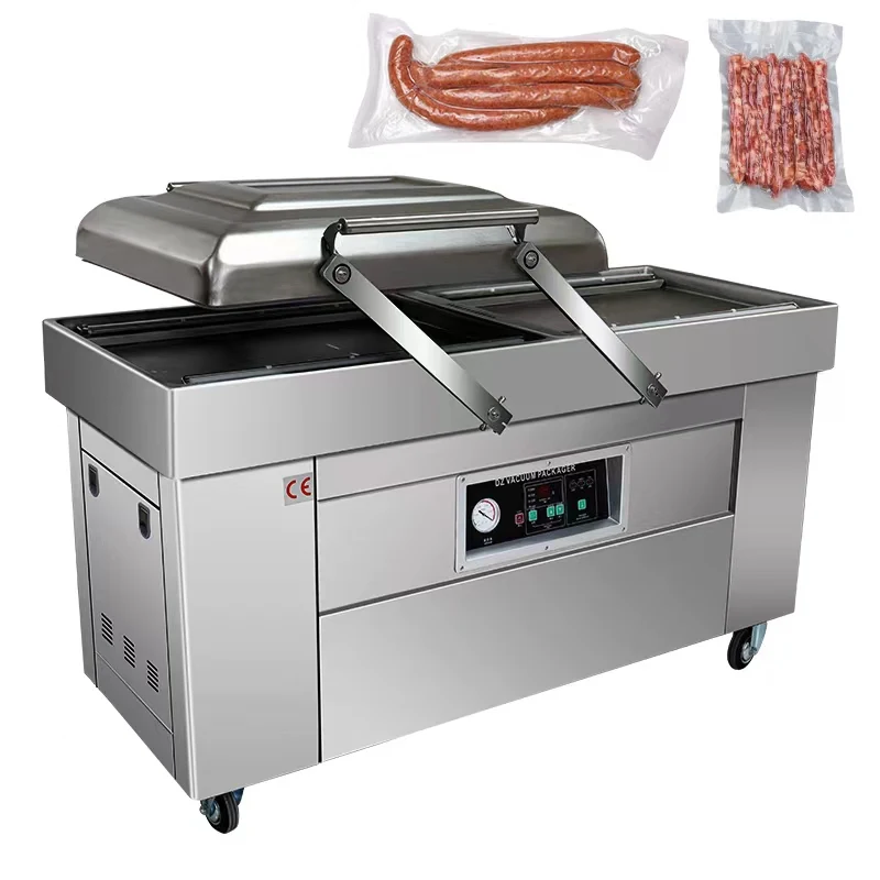 YF Vacuum Sealer Machine Automatic Food Sealer Commercial Caviar Salmon Double Chamber Vacuum Packing Machines