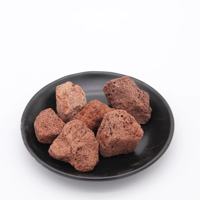 Factory price volcanic stone for Filter media natural volcanic stone aquarium lava rock hot sale 2025