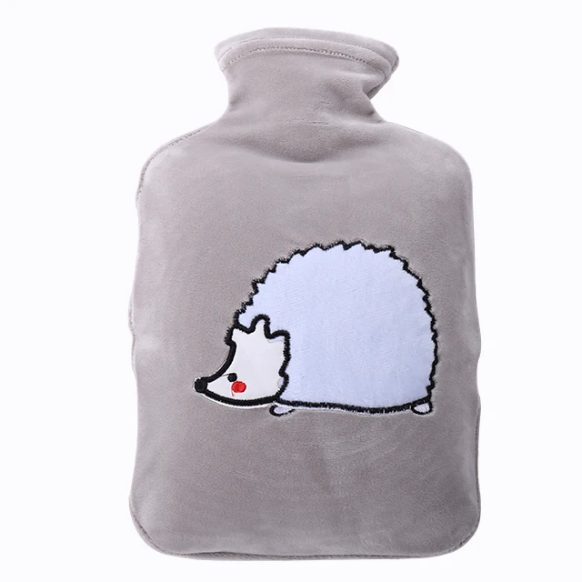 Plush Cloth Hand Warmer Student hot water bag Explosion-Proof Rubber 2L Hot Water Bottle With Cover