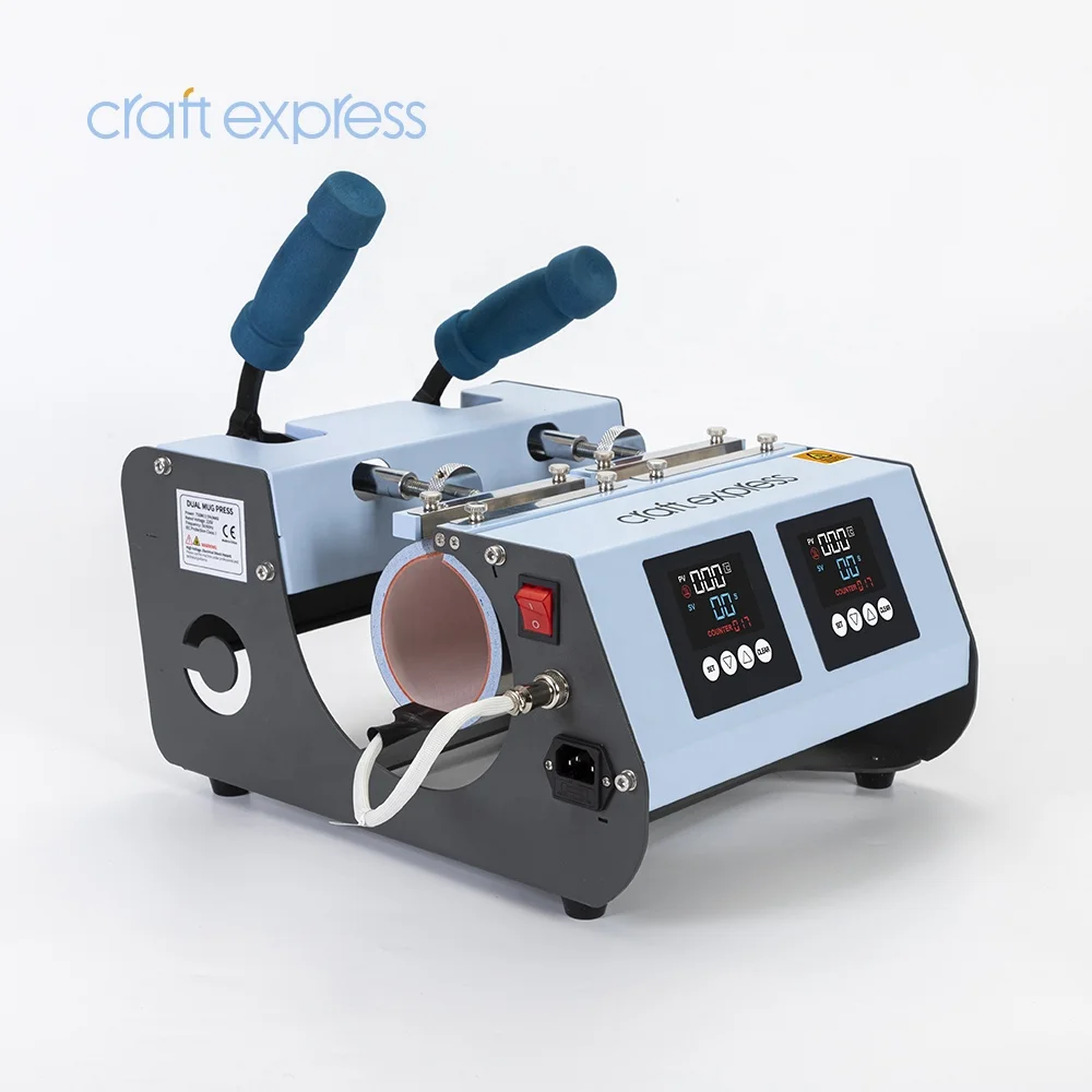 Craft Express Wholesale sublimacion maquin Two Station Mug Heat Press Skinny Tumbler Heat Transfer Printing Machine