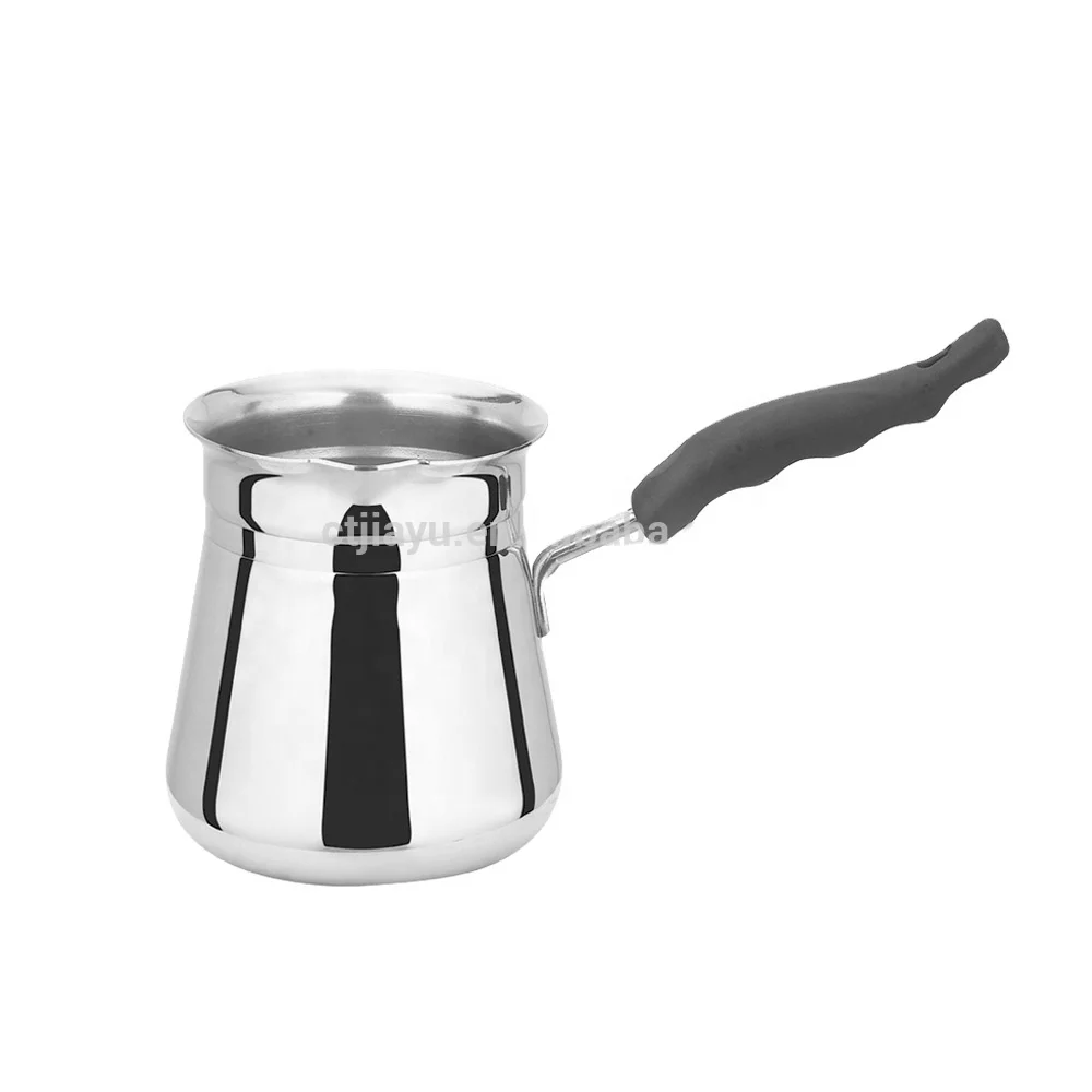Turkish Stainless Seel Milk Heating Pot And Coffee Boiler Pot