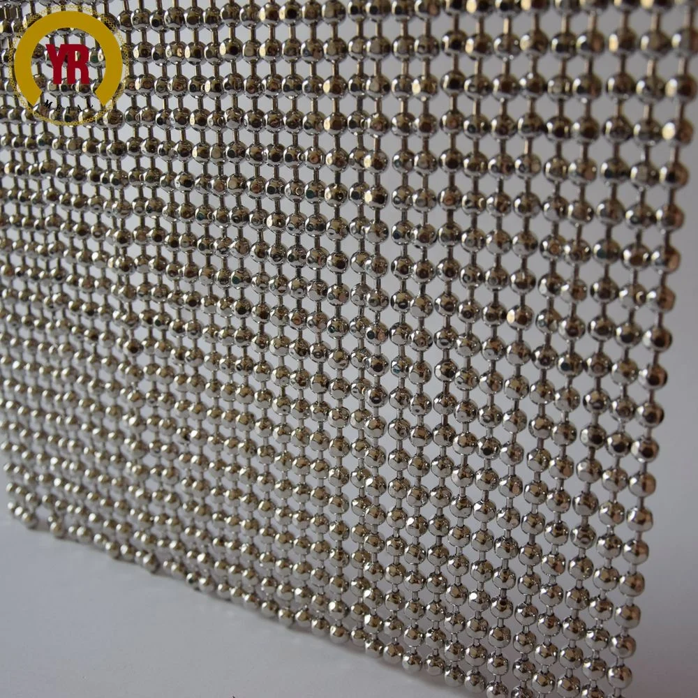 metal space partition round faceted beads