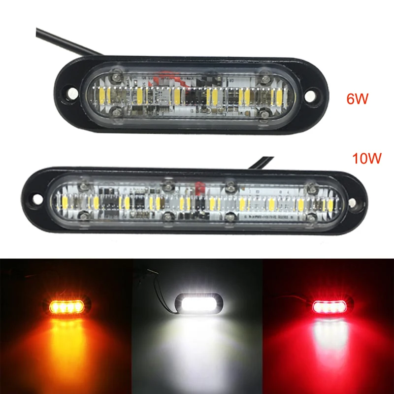 6inch 10W 5.7'  Front Rear Tail Light Trucks Trailers Lorry Car Indicators Lamp LED Side Marker