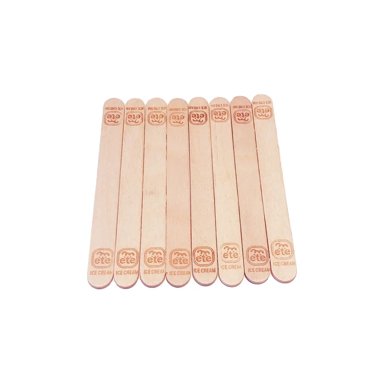 Hot Sale Disposable Birch Wood Popsicle Sticks Ice Cream Sticks