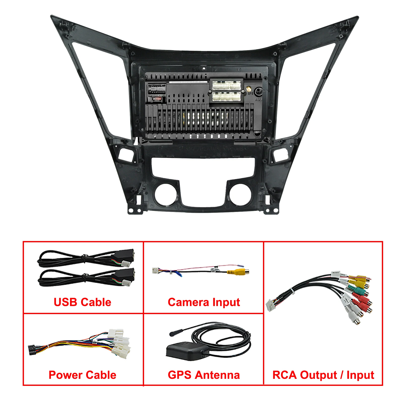 Car Android 10.1 Radio For Hyundai Sonata 2011-2013 Multimedia Player 9 inch Super High Definition 1024 x 600 Car Stereo