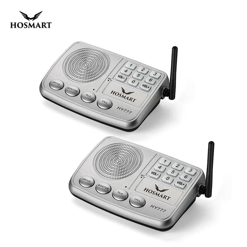 From China Long Range Wireless Intercom System for Home and Office  4 stations silver