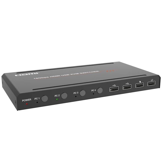 18 Гбит/с 4K 4 вход 1 выход KVM переключатель HDMI 2 0 экран мышь USB