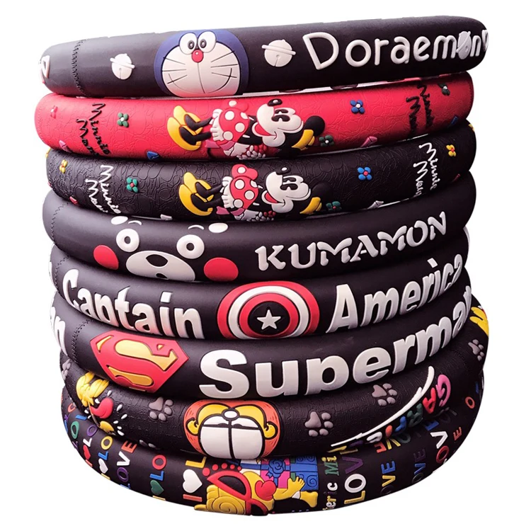 
Wholesales OEM Custom High Quality Silicone Steering Wheel Cover 