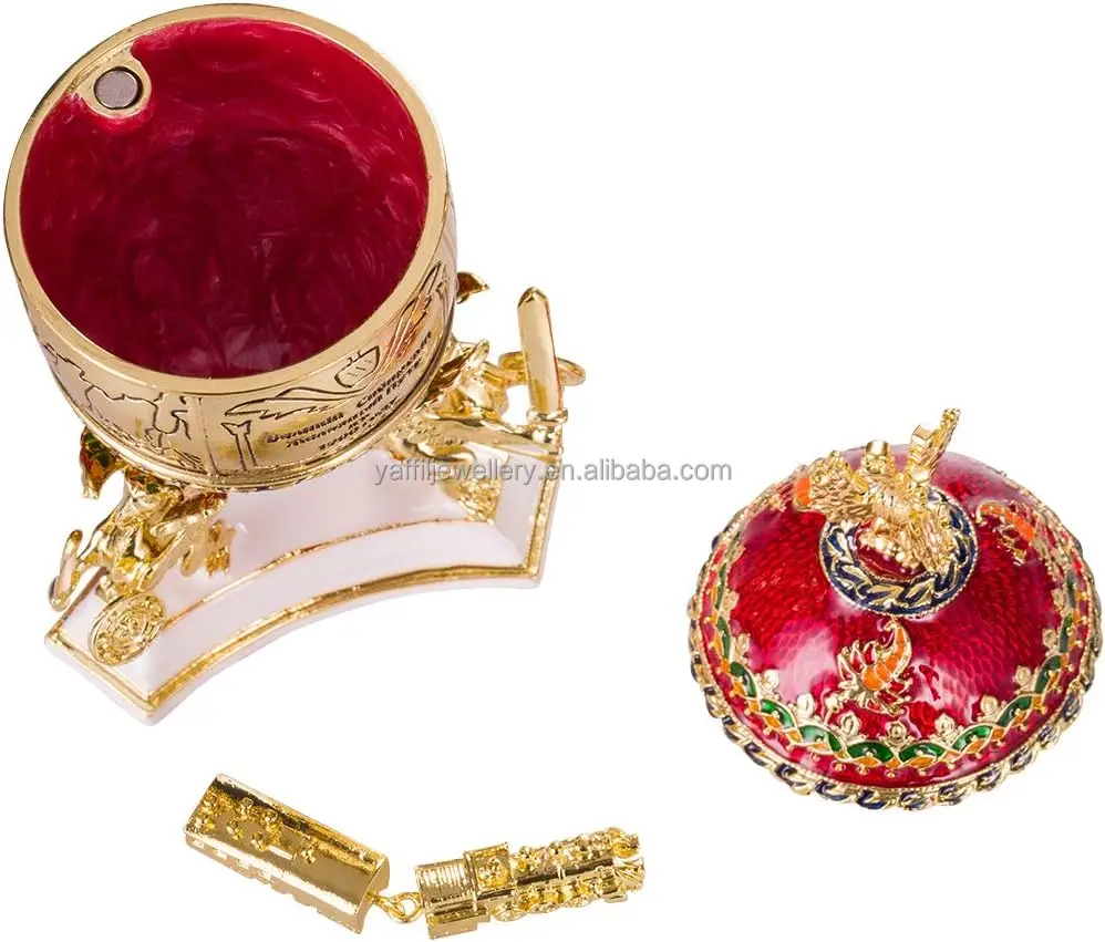 2024 Seven-Color Enamel Jewelry Box Jewelry Metal Craft Jewelry Necklace Ring Storage Box