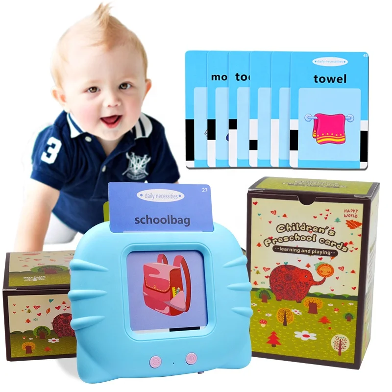 2022 Hot Sale Sight Words flash Cards Machine Educational Learning Toys for Kids