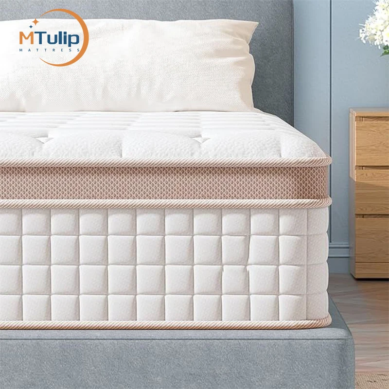 OEM/ODM High Quality Hotel Pocket Modern Latex King Queen Memory Foam mattress pocket Spring Mattress In A Box