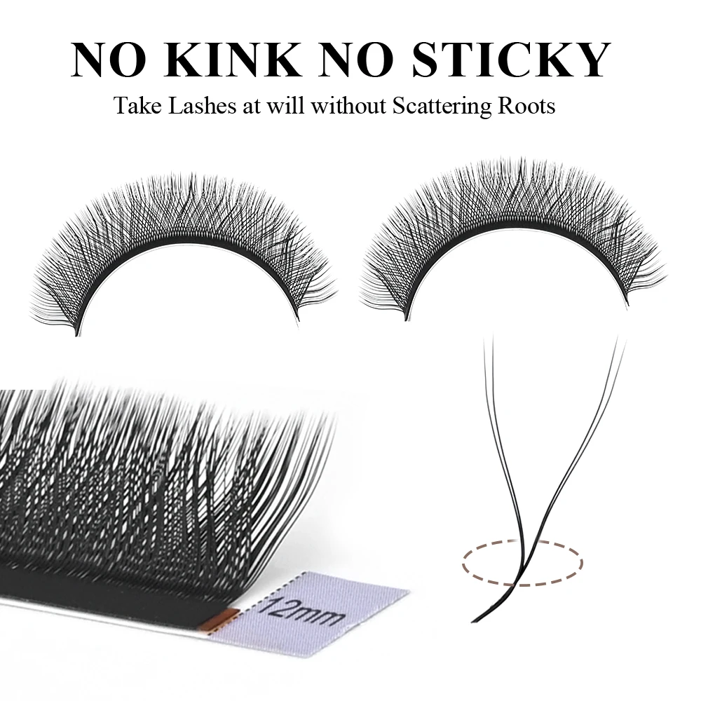 NAGARAKU curl L LU Y shape hand woven premium mink soft light natural eyelashes extension