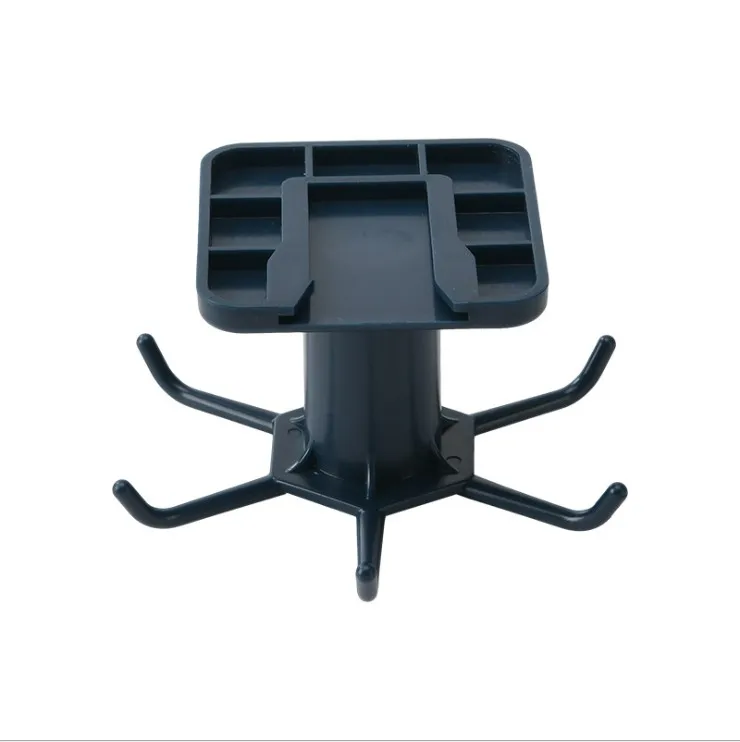 
Creative Kitchen Wall Hanging Spatula Drying Rack Bathroom Non-porous 360 degree Rotating Hook 6 Claw Hook 