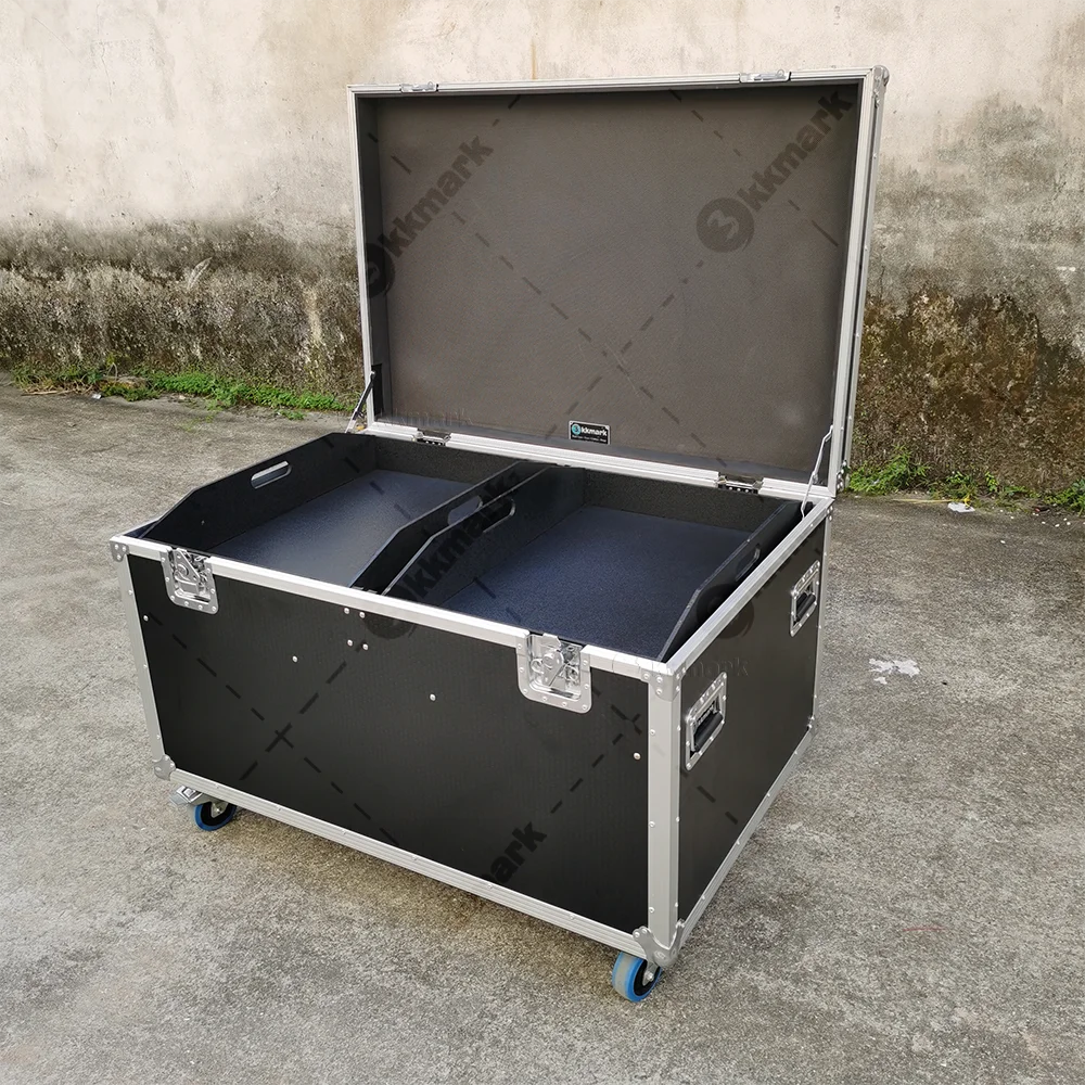 KKUT45X30X30 Black red Blue heavy duty transport road tool box stage performance pack cable utility trunk flight cases