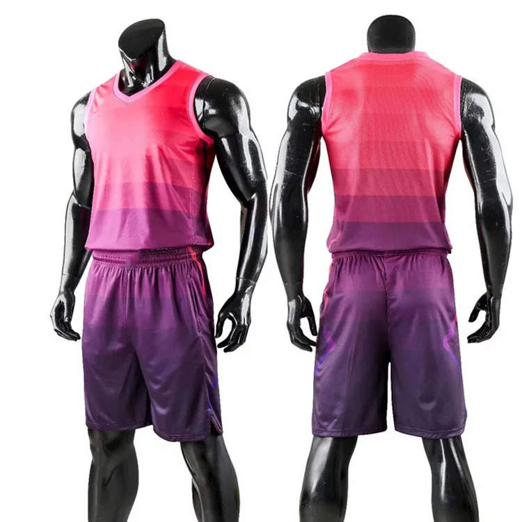 Wholesale Performance Sportswear Basketball Jersey Uniform Kits Custom Sublimated Mens Team Club Basketball Sets