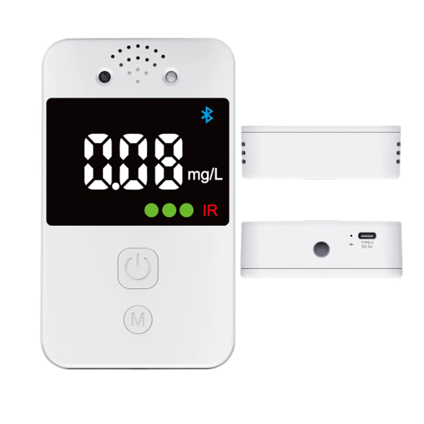 Professional Grade Quick Response High Accuracy Color Digital Breath Alcohol Tester Breathalyzer APP Remote Tester