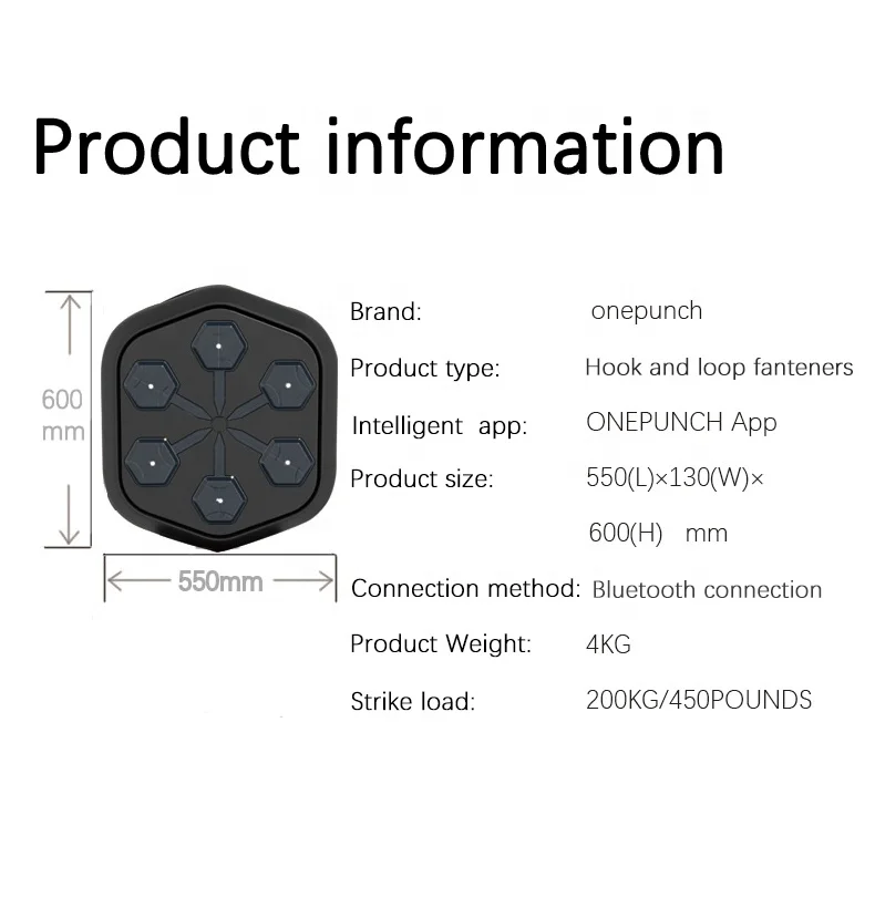 Boxing Training Punching Equipment Wall Mounted Kick Punching Smart Boxing Target Workout Electronic Music Boxing Machine