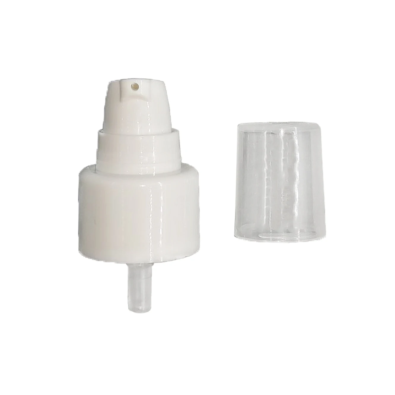 20mm 24mm Manufacture Wholesale PP half Cap Plastic Lotion Treatment  Cream Pump Spring outside customized black/white