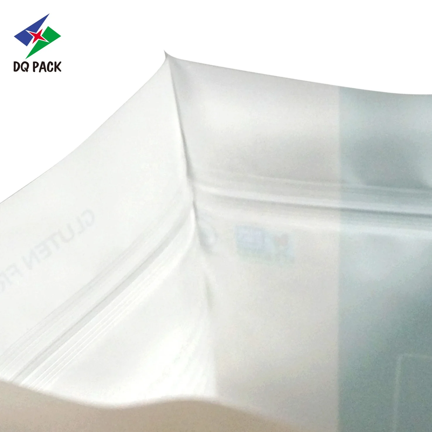 DQ PACK OEM plastic food packaging bag , three sides sealed pouch, stand up pouch with euro hole