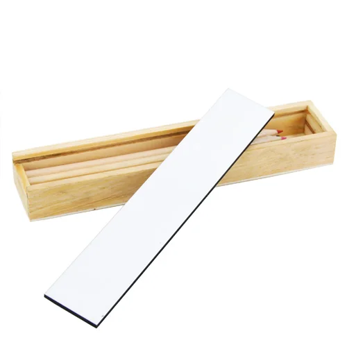 Sublimation DIY customized Drawing Brush Pencil case 8 color student gift photo coating box-Small