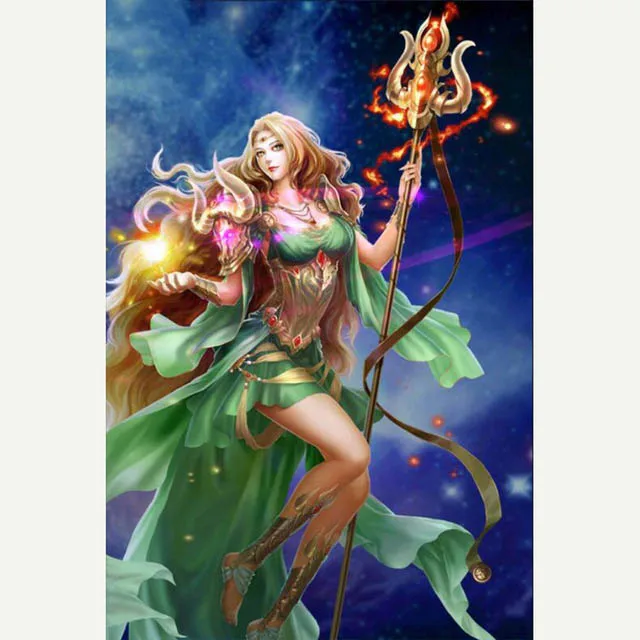 Wholesale 5D DIY Full round square Drill Mosaic painting kit Anime beauty Diamond Painting Arts Craft Home Wall Decor gift