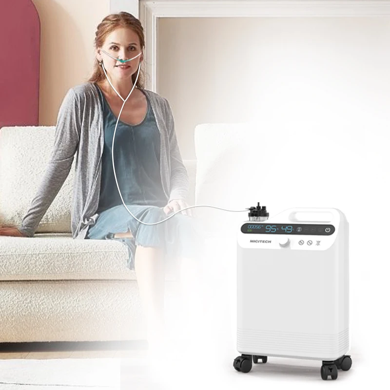 MICiTECH suitable for patients with emphysema with CE 510k ISO certifications high purity portable oxygen concentrator