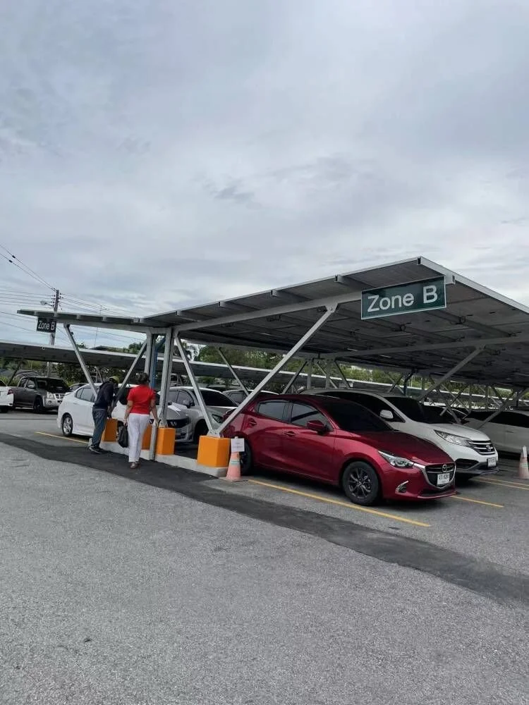 Waterproof carport solar mounting system pv panell installation brackets solar waterproof carport mounting system