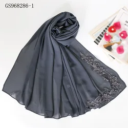 New Arrival High Quality Cheap Floral Scarf Women Bubble Chiffon Hijab Muslim