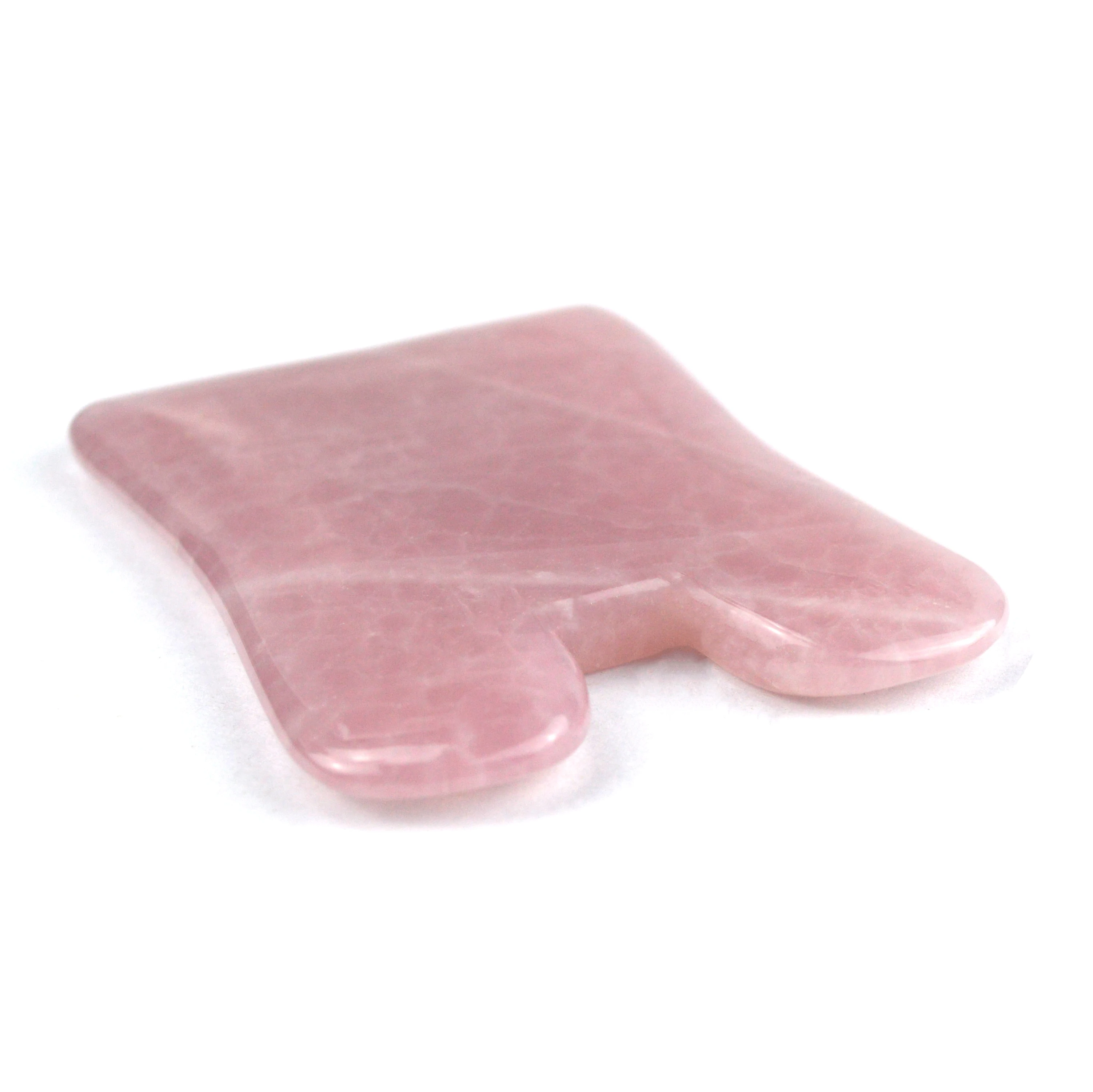 Hot Selling Natural Rose Quartz Gua Sha Rose Quartz Guasha Stone for Facial Care and Beauty